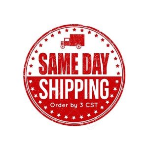 Same day shipping if ordered by 3 cst